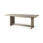 Light Brown Modern Rustic Wooden Dining Table By Homeroots | Dining Tables | Modishstore