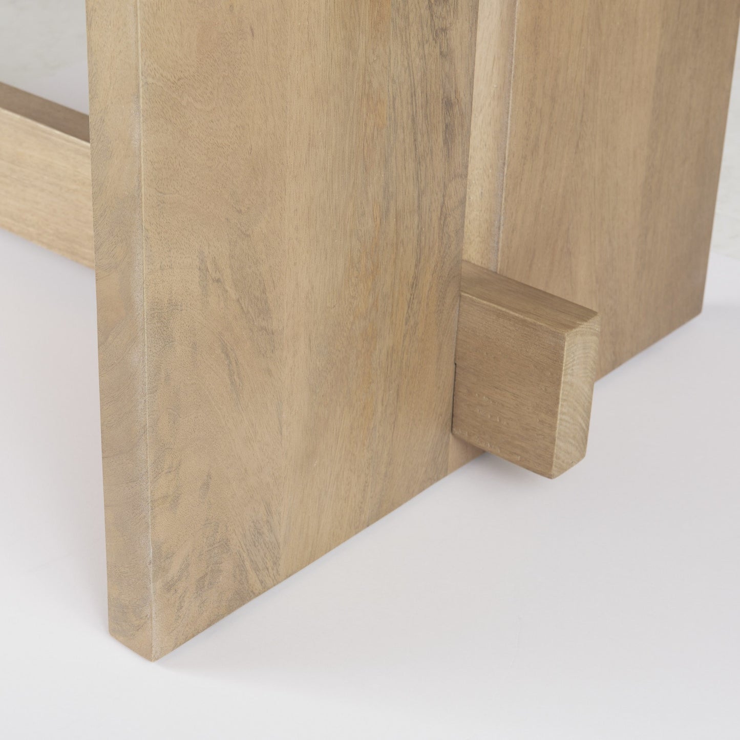 Light Natural Modern Rustic Wooden Dining Table By Homeroots | Dining Tables | Modishstore - 9