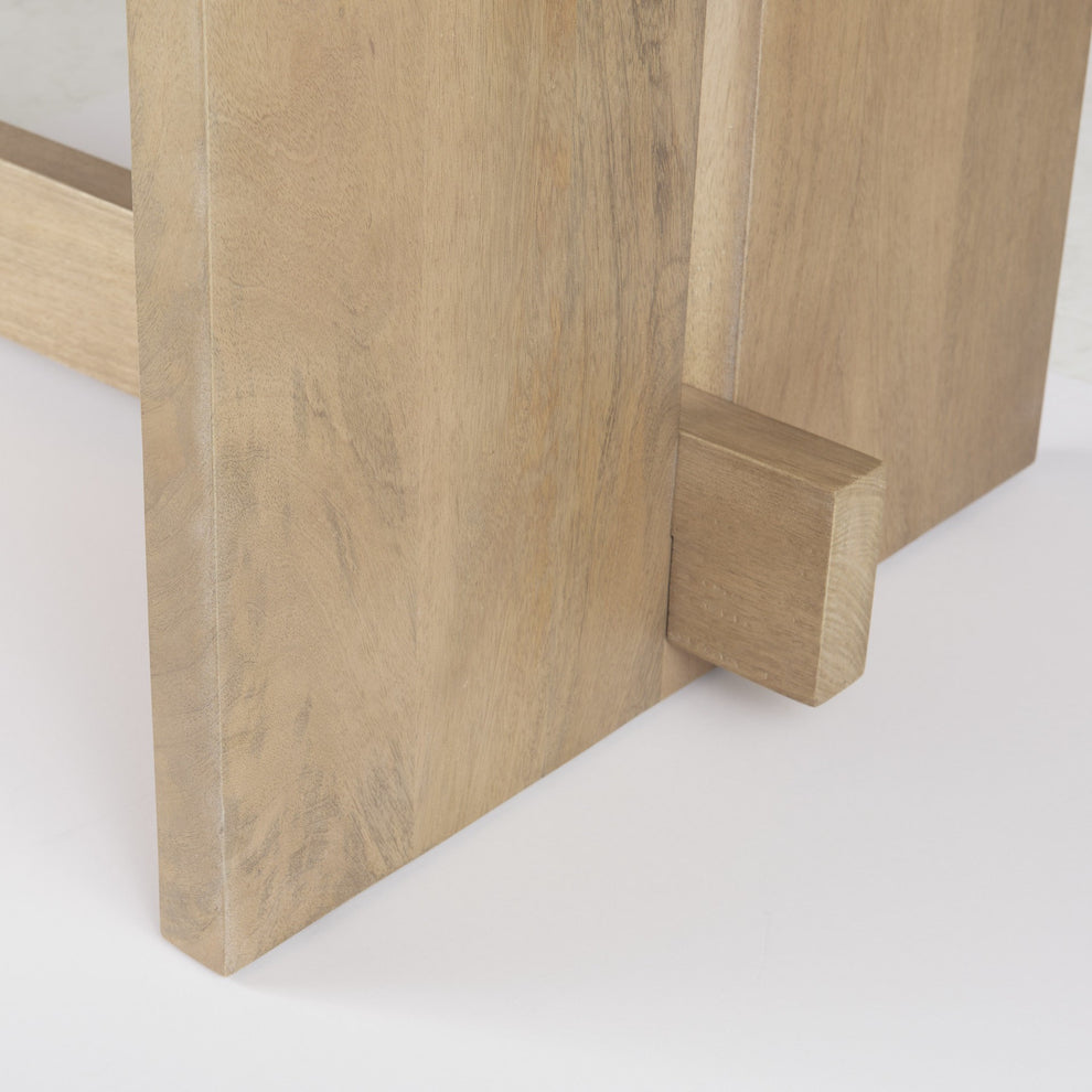 Light Natural Modern Rustic Wooden Dining Table By Homeroots | Dining Tables | Modishstore - 9
