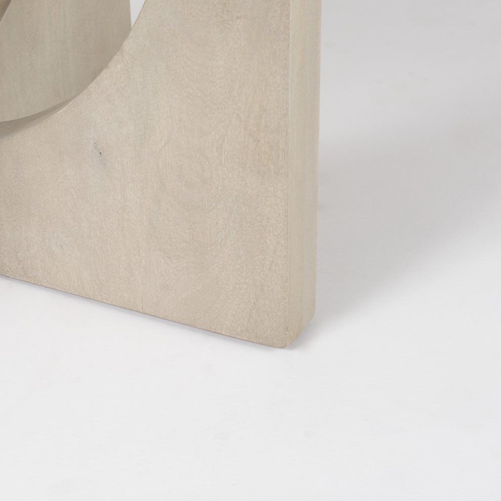 Light Natural Wood Round Geometric Dining Table By Homeroots | Dining Tables | Modishstore - 9