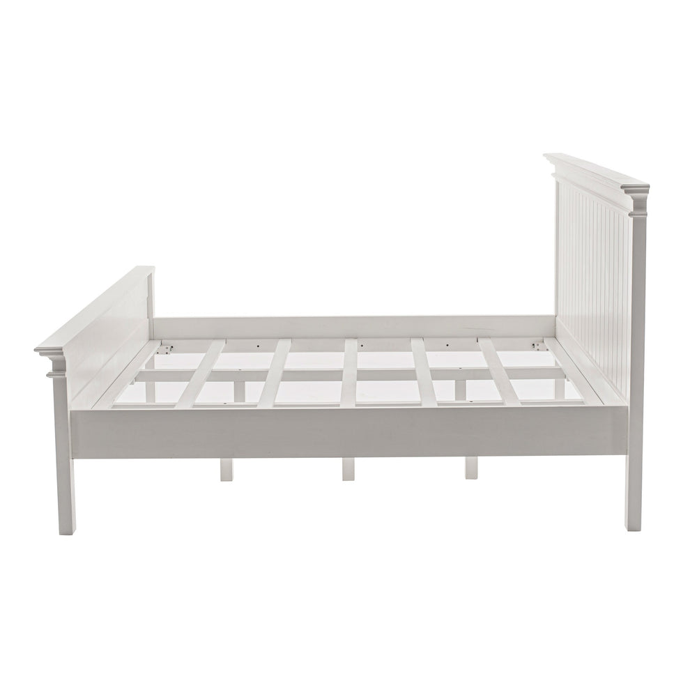 Classic White Panel King Size Bed By Homeroots | Beds | Modishstore - 4