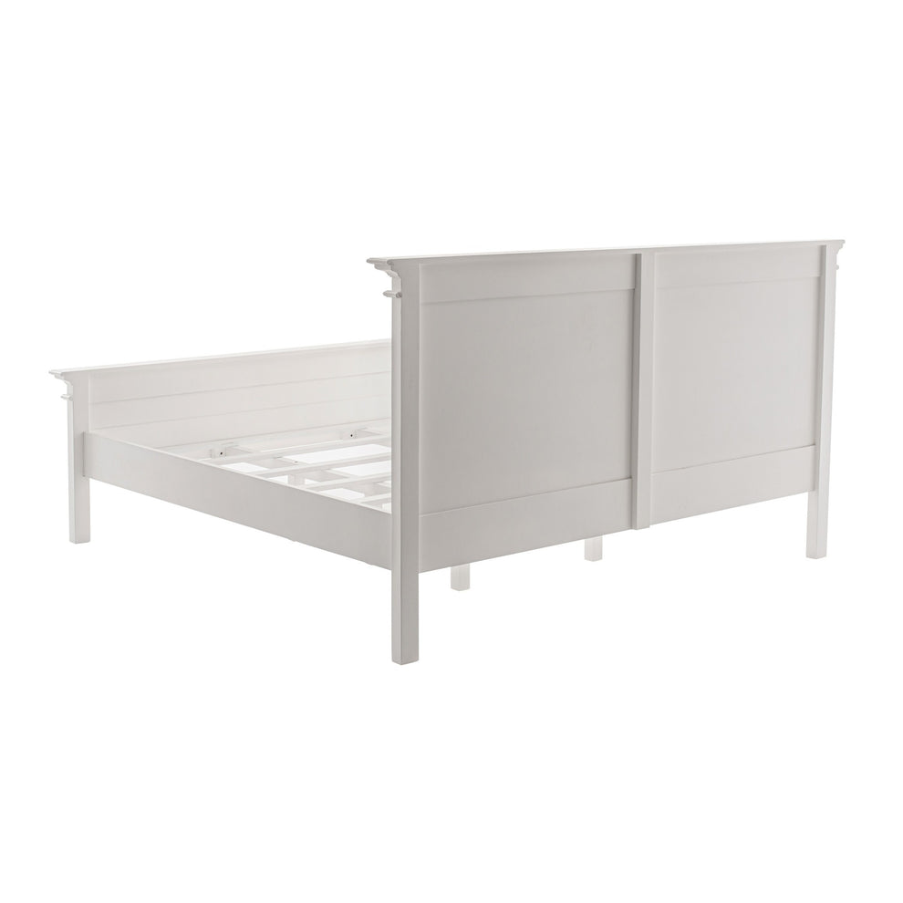 Classic White Panel King Size Bed By Homeroots | Beds | Modishstore - 5
