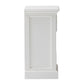 Classic White Two Drawer Nightstand Unit With Basket By Homeroots | Nightstands | Modishstore - 8