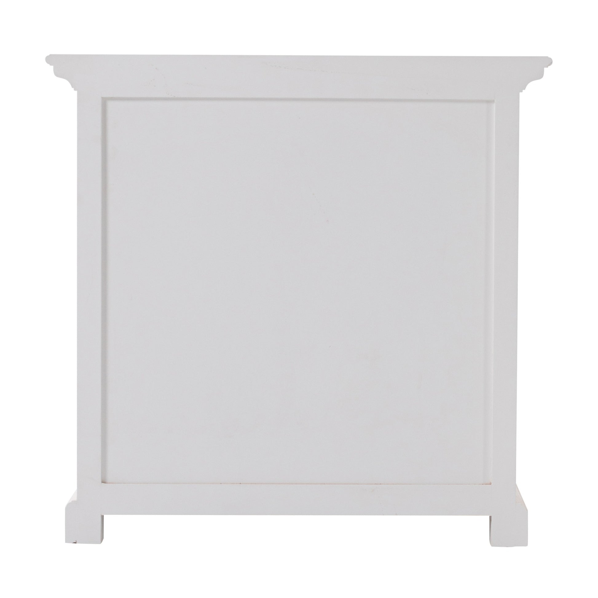 Classic White Large Three Drawer Nightstand By Homeroots | Nightstands | Modishstore - 6
