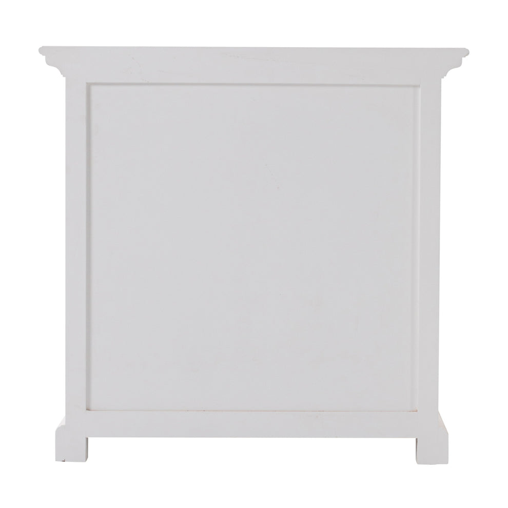 Classic White Large Three Drawer Nightstand By Homeroots | Nightstands | Modishstore - 6
