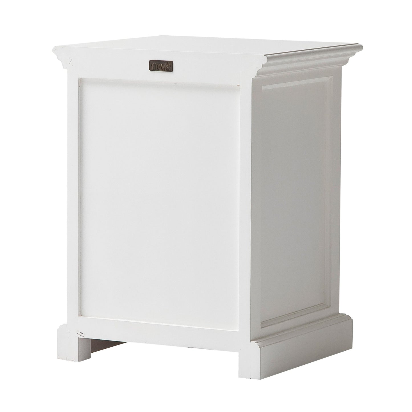 Classic White Nightstand With Dividers By Homeroots | Nightstands | Modishstore - 5