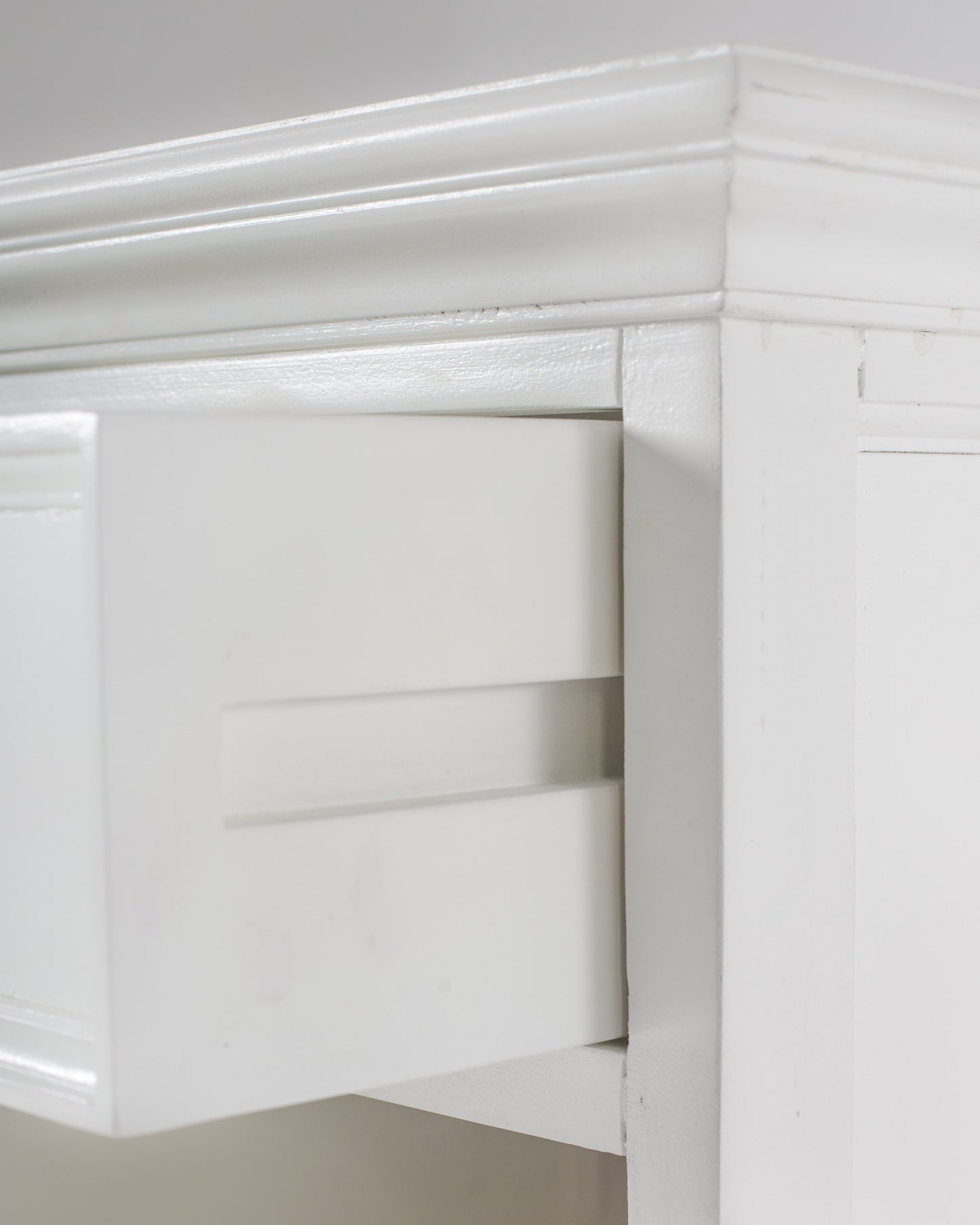 Classic White Nightstand With Shelves By Homeroots | Nightstands | Modishstore - 7