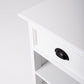 Classic White Nightstand With Shelves By Homeroots | Nightstands | Modishstore - 9