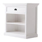 Classic White Large Nightstand With Shelves By Homeroots | Nightstands | Modishstore - 2
