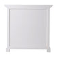 Classic White Large Nightstand With Shelves By Homeroots | Nightstands | Modishstore - 6