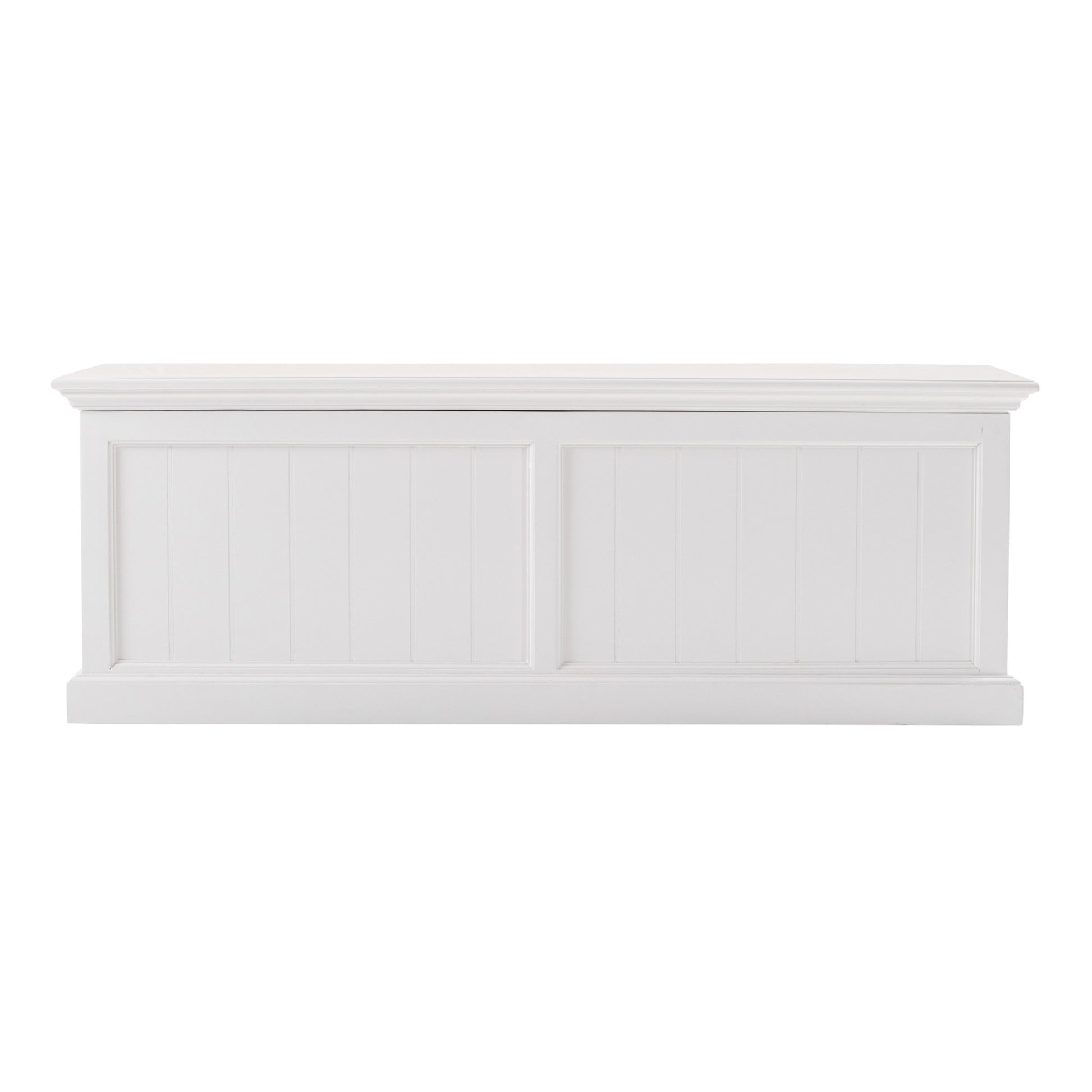 Classic White Paneled Storage Chest By Homeroots | Cabinets | Modishstore