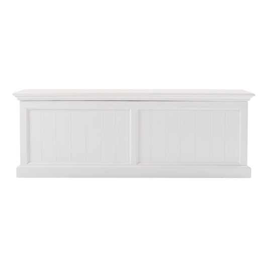 Classic White Paneled Storage Chest By Homeroots | Cabinets | Modishstore