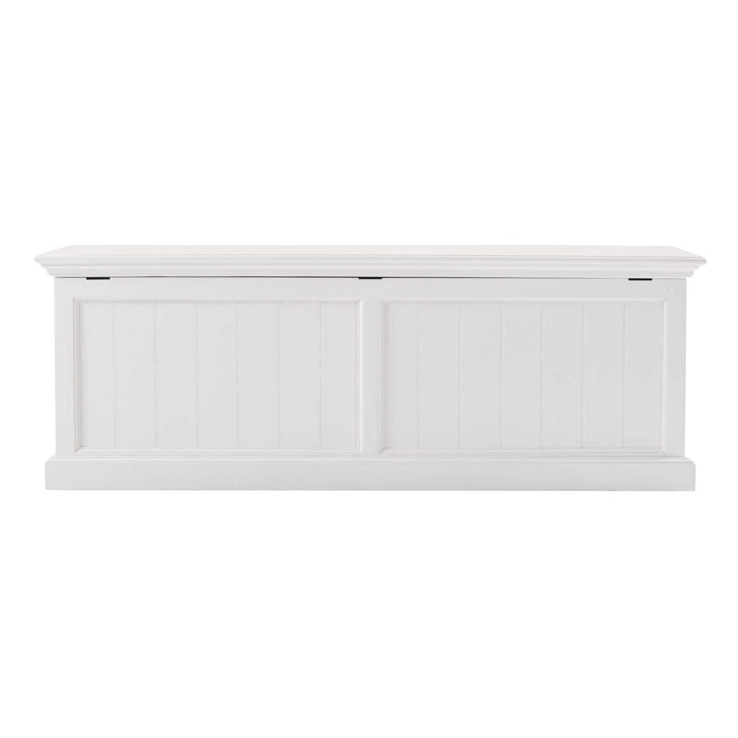 Classic White Paneled Storage Chest By Homeroots | Cabinets | Modishstore - 7
