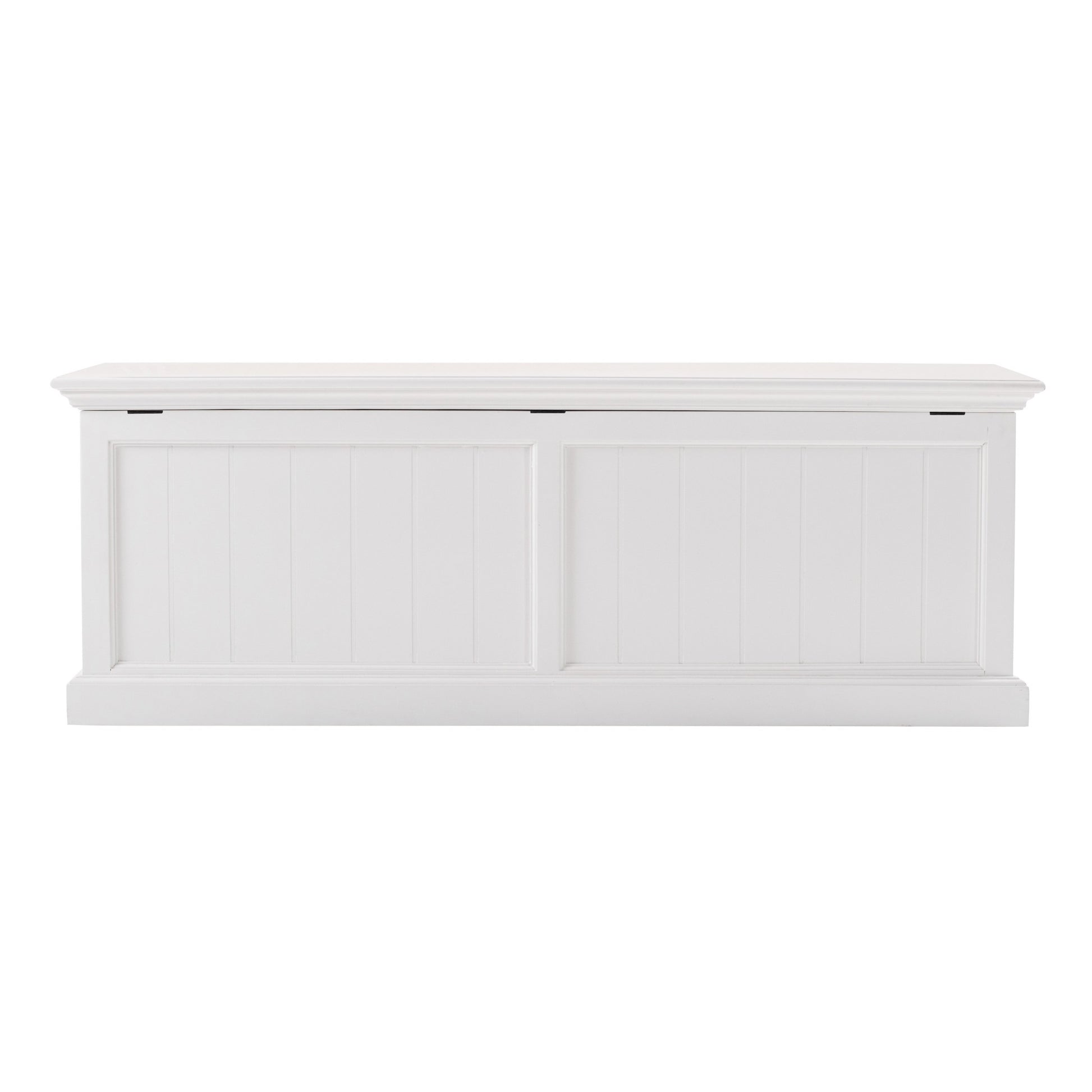 Classic White Paneled Storage Chest By Homeroots | Cabinets | Modishstore - 7