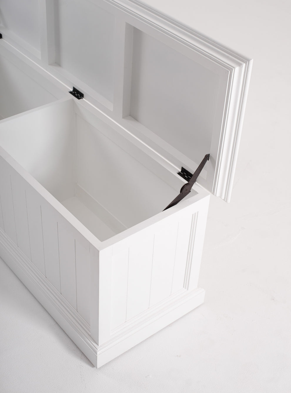 Classic White Paneled Storage Chest By Homeroots | Cabinets | Modishstore - 9