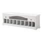 71" Classic White And White Solid Console Table With Storage By Homeroots | Console Tables | Modishstore - 2