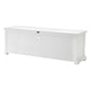 71" Classic White And White Solid Console Table With Storage By Homeroots | Console Tables | Modishstore - 4
