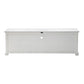 71" Classic White And White Solid Console Table With Storage By Homeroots | Console Tables | Modishstore - 5