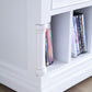 71" Classic White And White Solid Console Table With Storage By Homeroots | Console Tables | Modishstore - 8