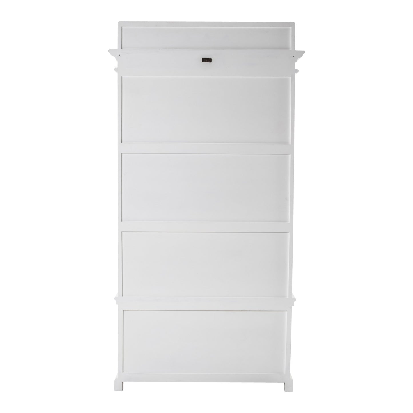 Classic White Entryway Coat Rack and Bench with Baskets By Homeroots | Coat Racks | Modishstore - 5