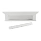 Classic White Four Hook Hanging Coat Rack By Homeroots | Coat Racks | Modishstore - 4