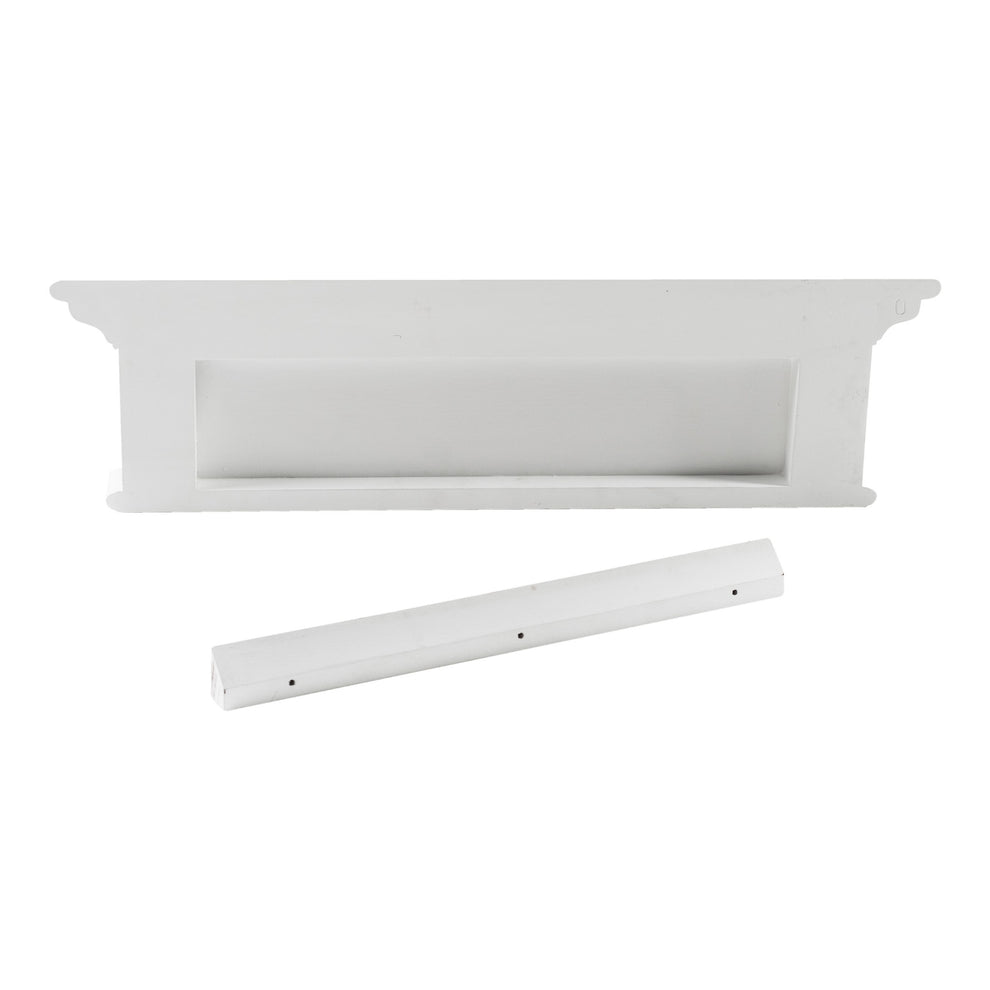 Classic White Four Hook Hanging Coat Rack By Homeroots | Coat Racks | Modishstore - 4