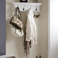 Classic White Four Hook Hanging Coat Rack By Homeroots | Coat Racks | Modishstore - 6