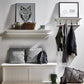 Classic White Four Hook Hanging Coat Rack By Homeroots | Coat Racks | Modishstore - 8