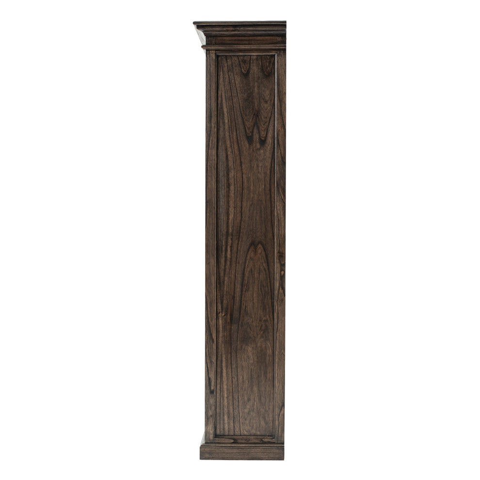 Black Wash Bookcase With One Drawer By Homeroots | Bookcases | Modishstore - 4