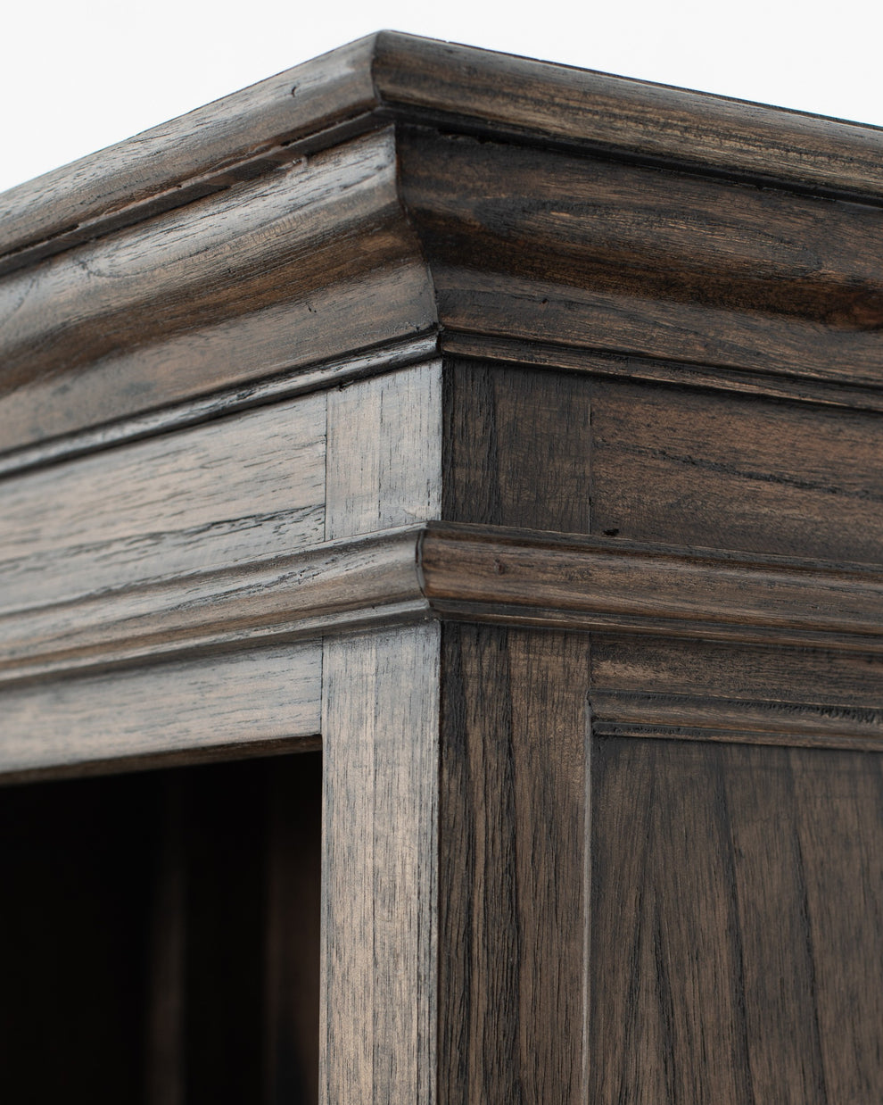 Black Wash Bookcase With One Drawer By Homeroots | Bookcases | Modishstore - 7