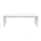 White Modern Farmhouse 94" Dining Table By Homeroots | Dining Tables | Modishstore - 2