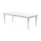 White Modern Farmhouse 94" Dining Table By Homeroots | Dining Tables | Modishstore - 4