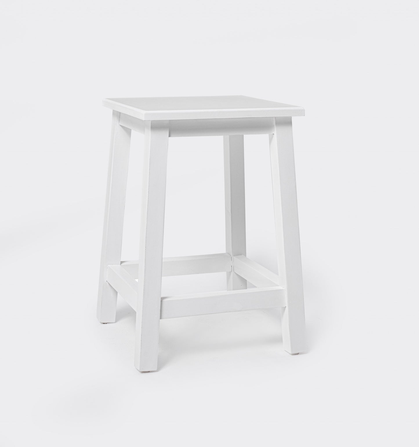 Classic White Stool By Homeroots | Stools | Modishstore - 6