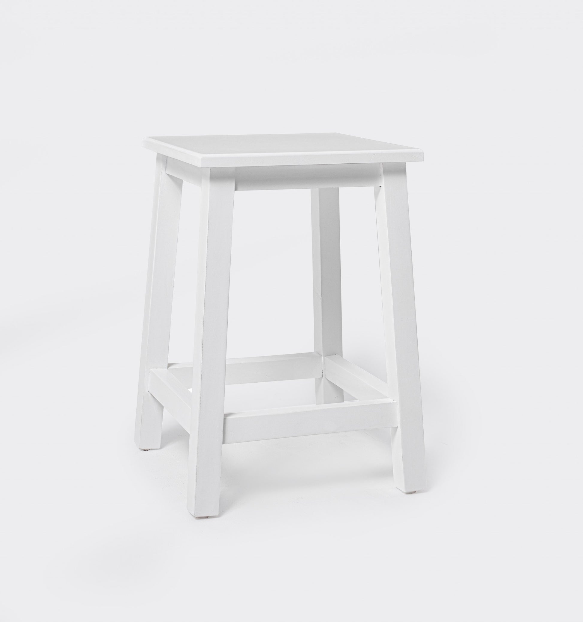 Classic White Stool By Homeroots | Stools | Modishstore - 6