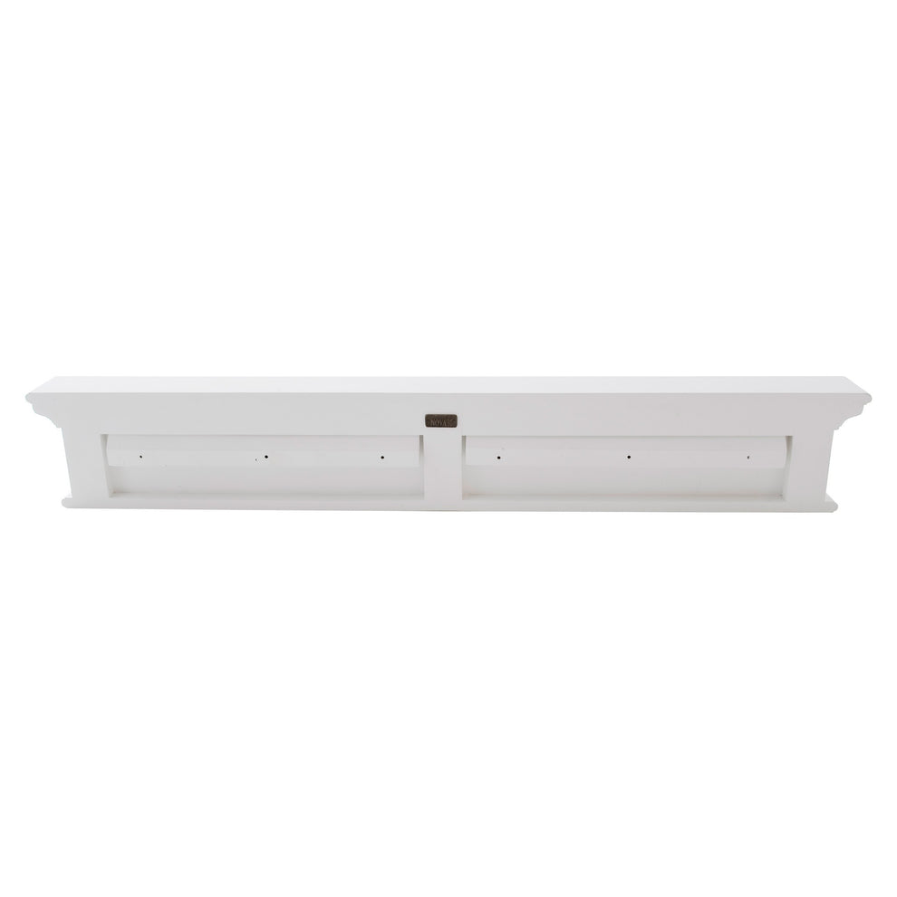 Traditional Classic White Wood Six Hook Hanging Coat Rack By Homeroots | Coat Racks | Modishstore - 4