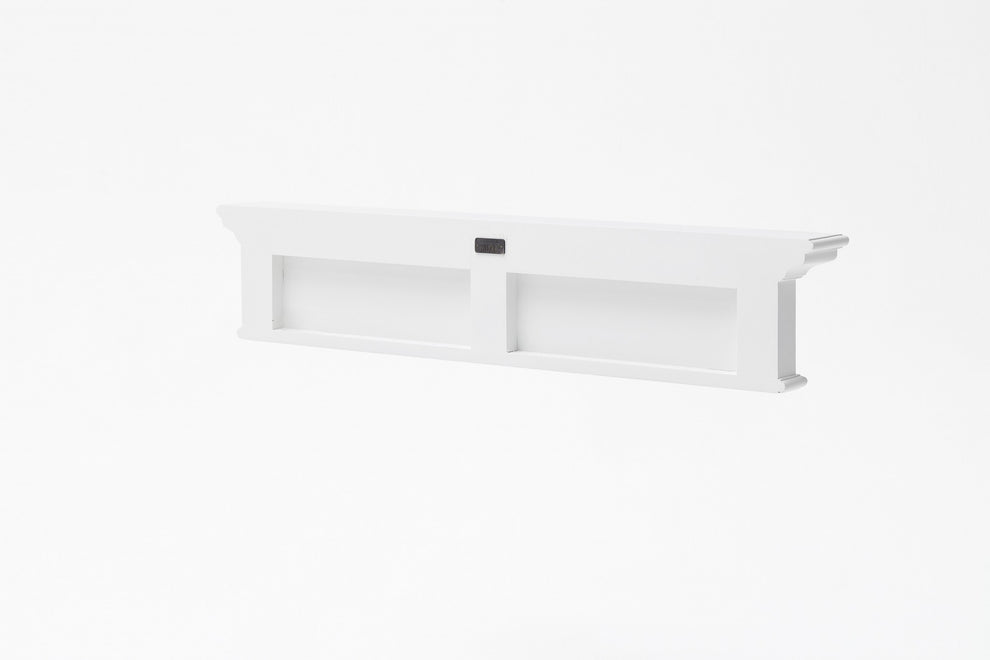 Traditional Classic White Wood Six Hook Hanging Coat Rack By Homeroots | Coat Racks | Modishstore - 8