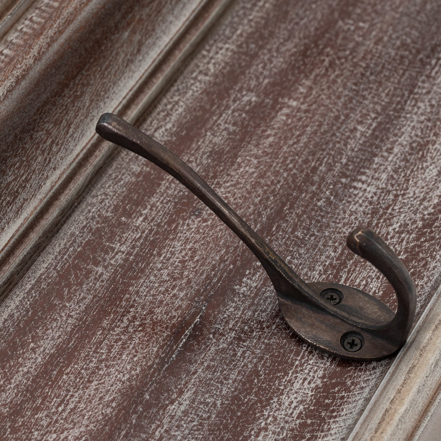 Rustic Natural Wash Wood Six Hook Hanging Coat Rack By Homeroots | Coat Racks | Modishstore - 7