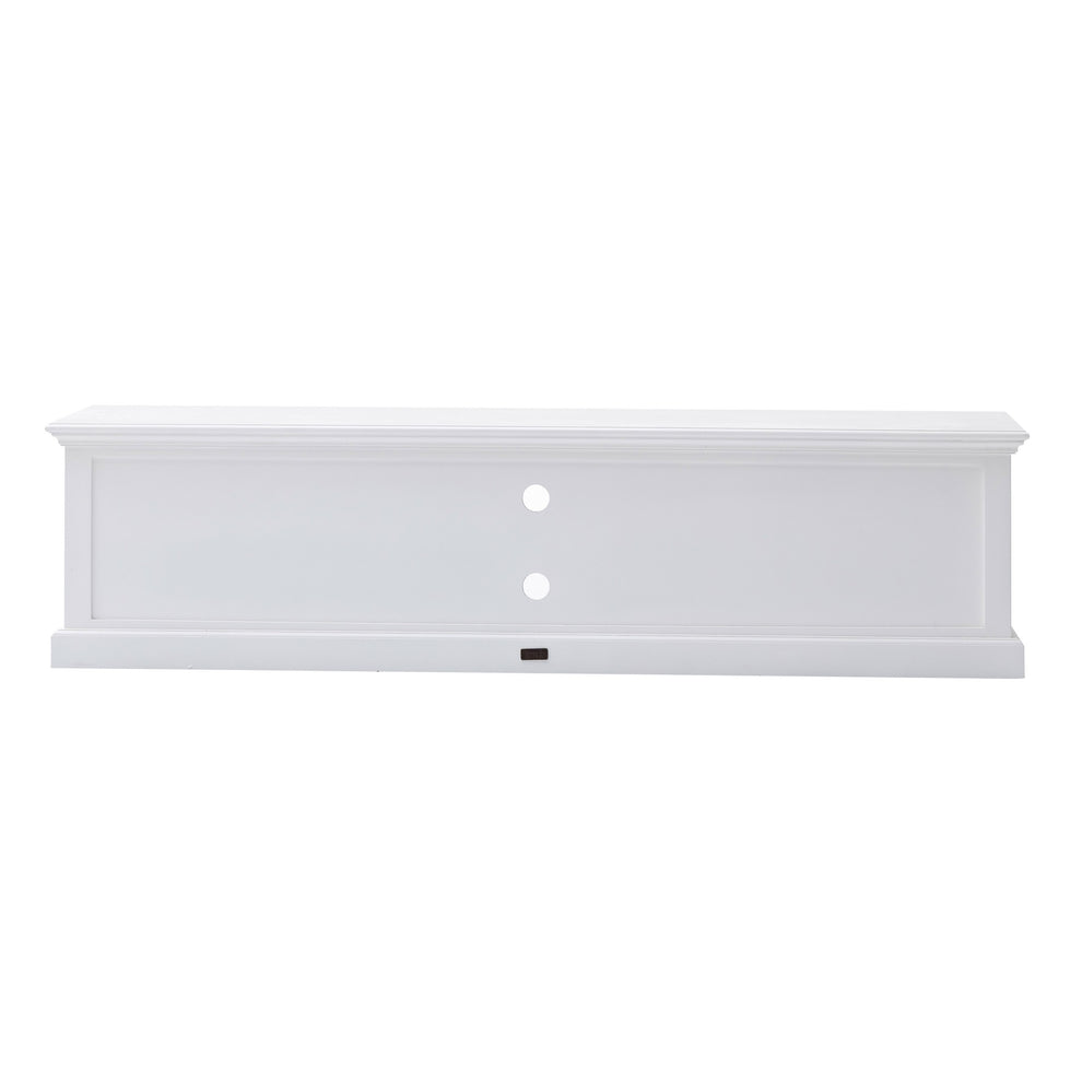 71" Classic White Entertainment Unit with Four Drawers By Homeroots | TV Stands | Modishstore - 6