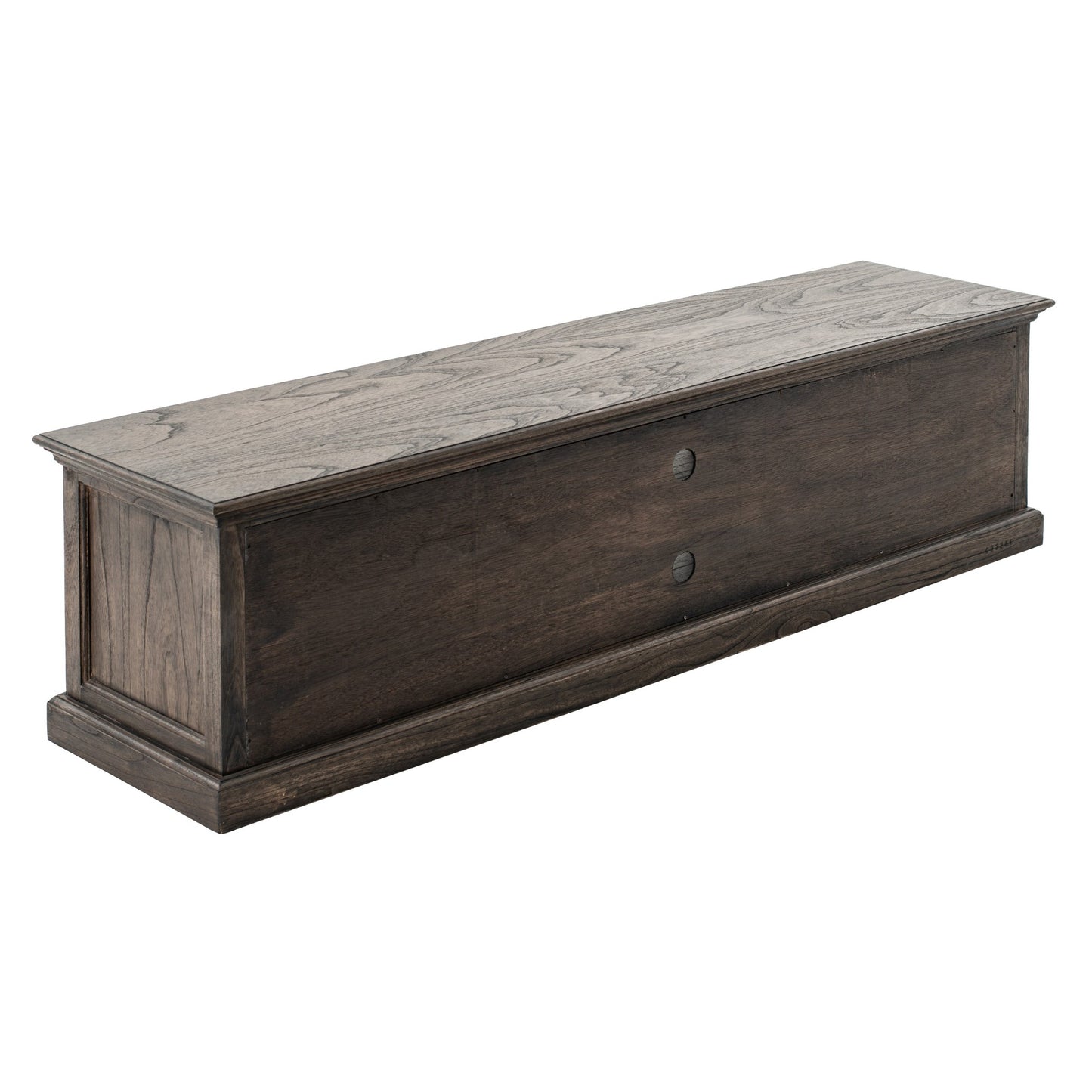 71" Black Wash Wood Entertainment Unit with Four Drawers By Homeroots | TV Stands | Modishstore - 2