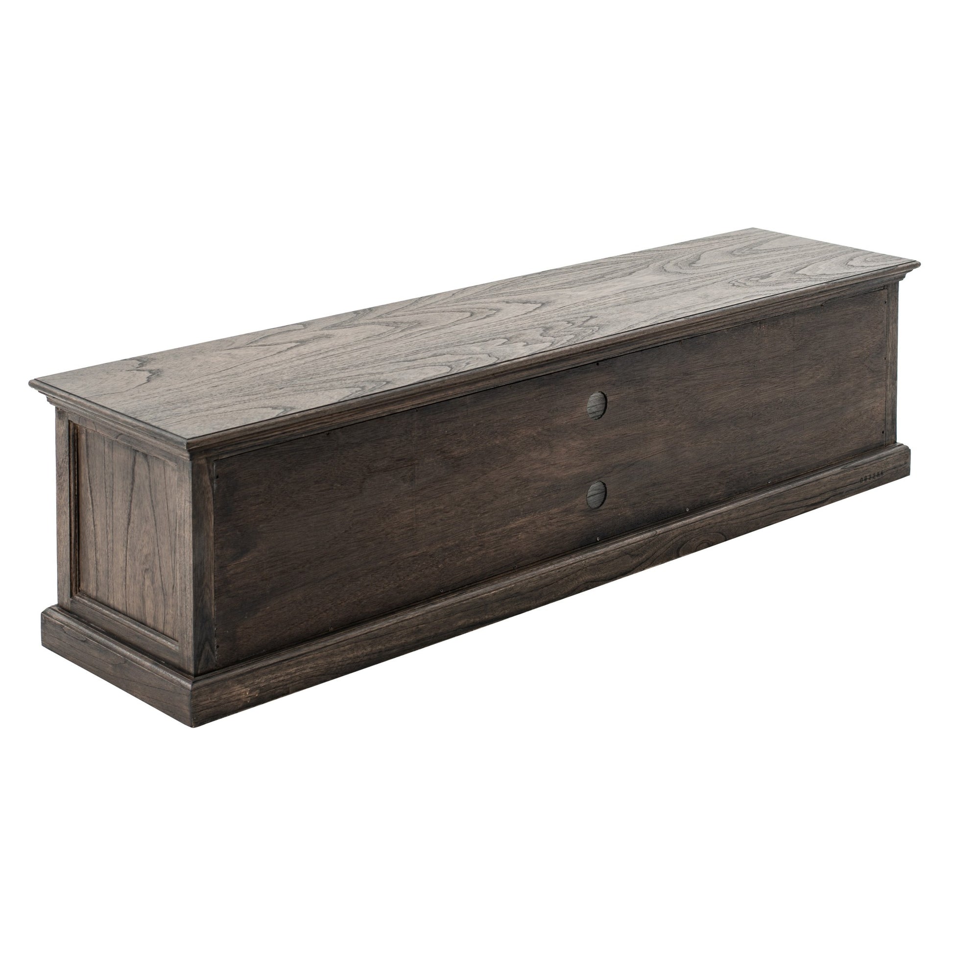 71" Black Wash Wood Entertainment Unit with Four Drawers By Homeroots | TV Stands | Modishstore - 2