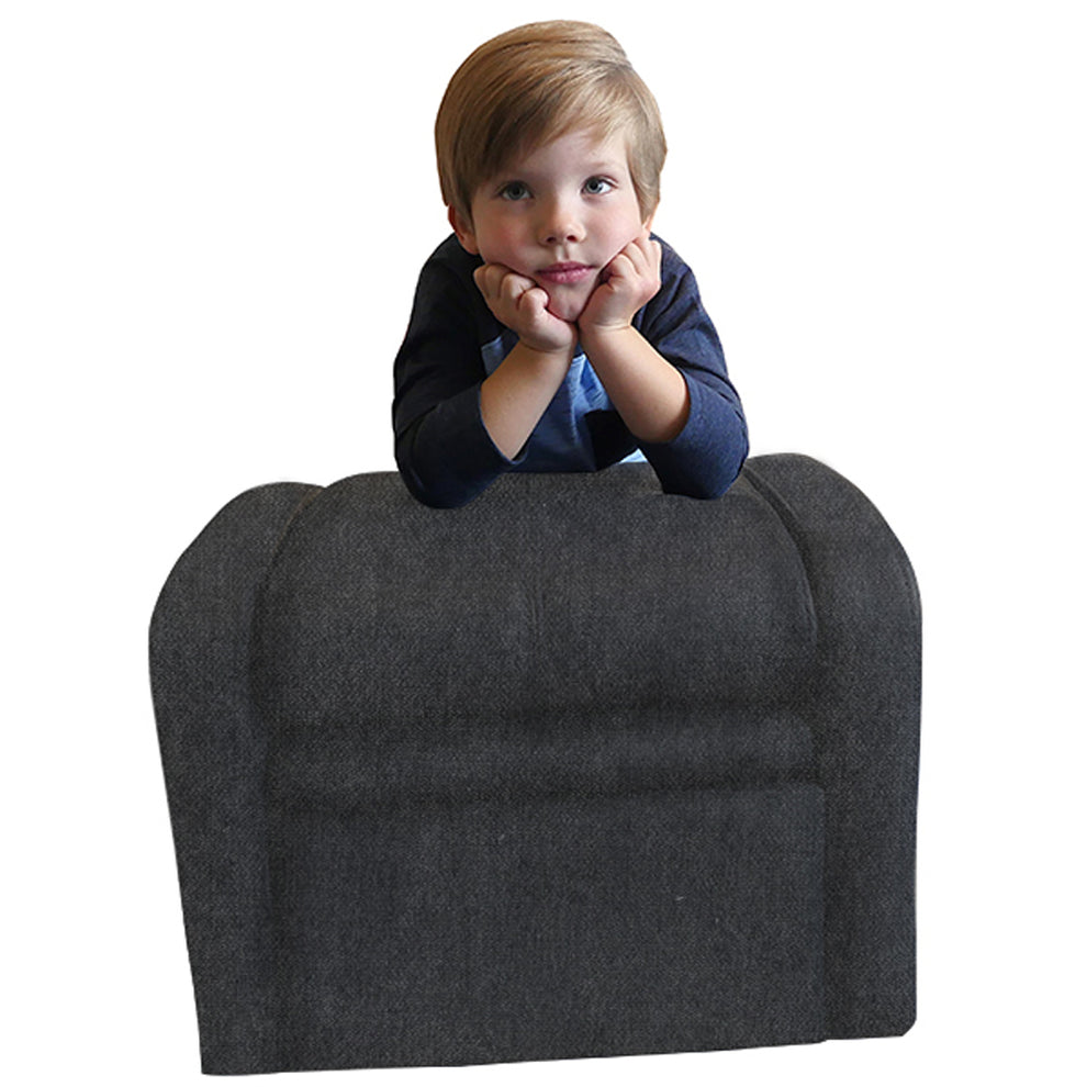 Kids Black Comfy Upholstered Recliner Chair with Storage By Homeroots | Recliners | Modishstore - 4