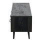 Rustic Black and Rattan TV Stand with Three Drawers By Homeroots | TV Stands | Modishstore - 4