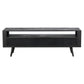 Rustic Black and Rattan TV Stand with Three Drawers By Homeroots | TV Stands | Modishstore - 5