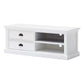 47" Classic White Entertainment Unit with Two Drawers By Homeroots | TV Stands | Modishstore - 3