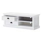 47" Classic White Entertainment Unit with Two Drawers By Homeroots | TV Stands | Modishstore - 4