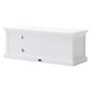 47" Classic White Entertainment Unit with Two Drawers By Homeroots | TV Stands | Modishstore - 5