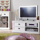 47" Classic White Entertainment Unit with Two Drawers By Homeroots | TV Stands | Modishstore - 7