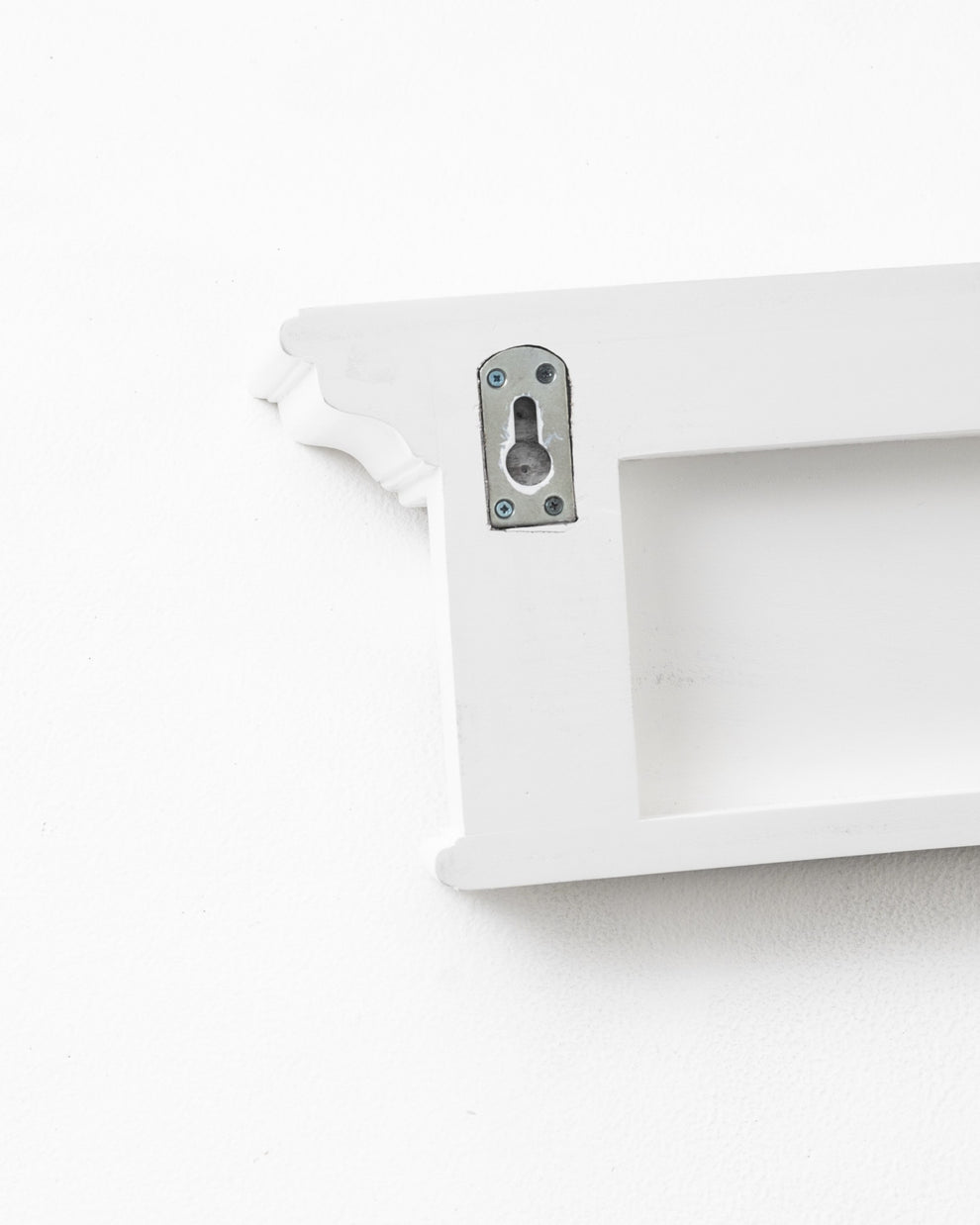 Classic White Wood Wide Six Hook Coat Rack By Homeroots | Coat Racks | Modishstore - 9