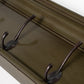 Rustic Antiqued Green Six Hook Hanging Coat Rack By Homeroots | Coat Racks | Modishstore - 6
