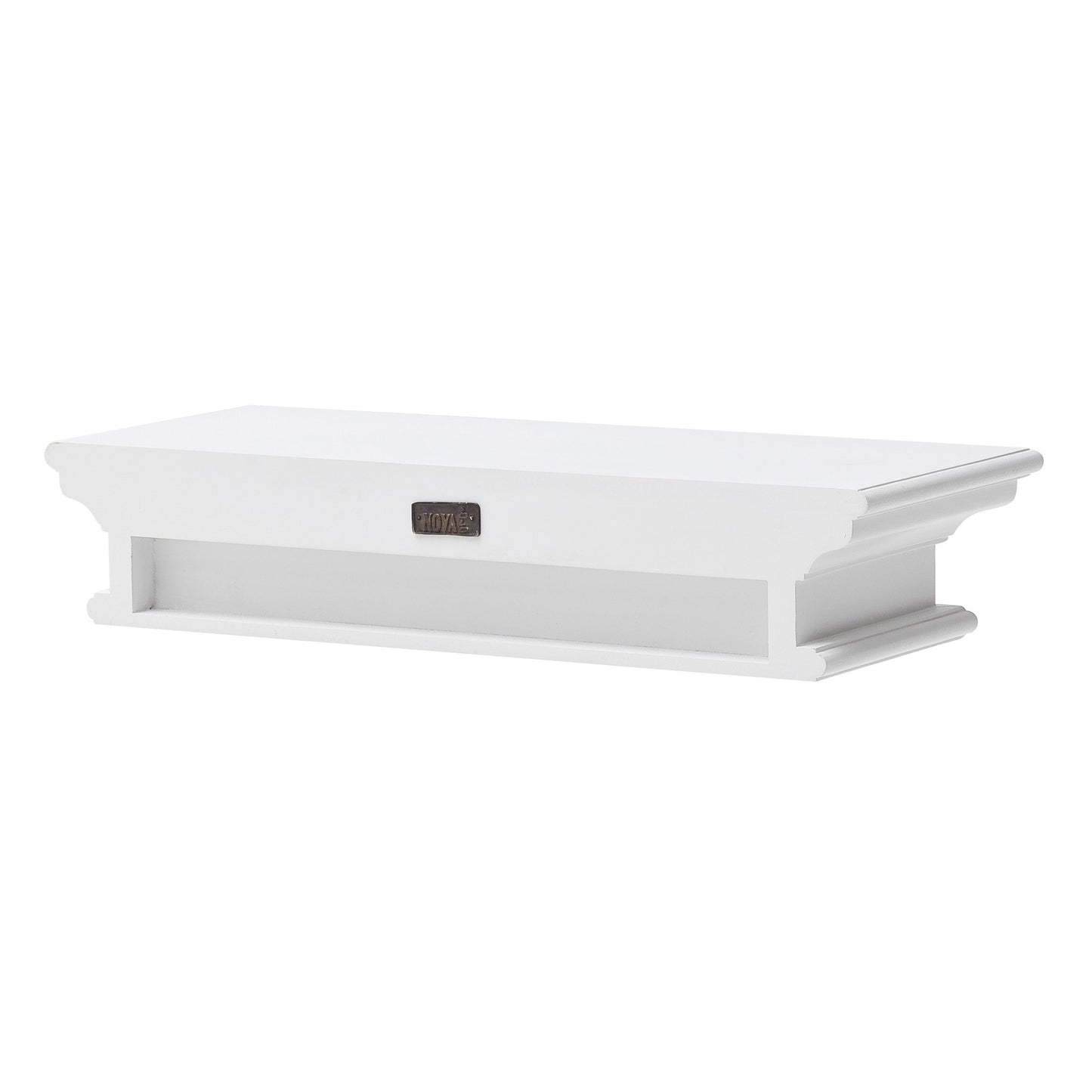 23" Classic White Floating Wall Shelf By Homeroots | Shelves & Shelving Units | Modishstore - 3